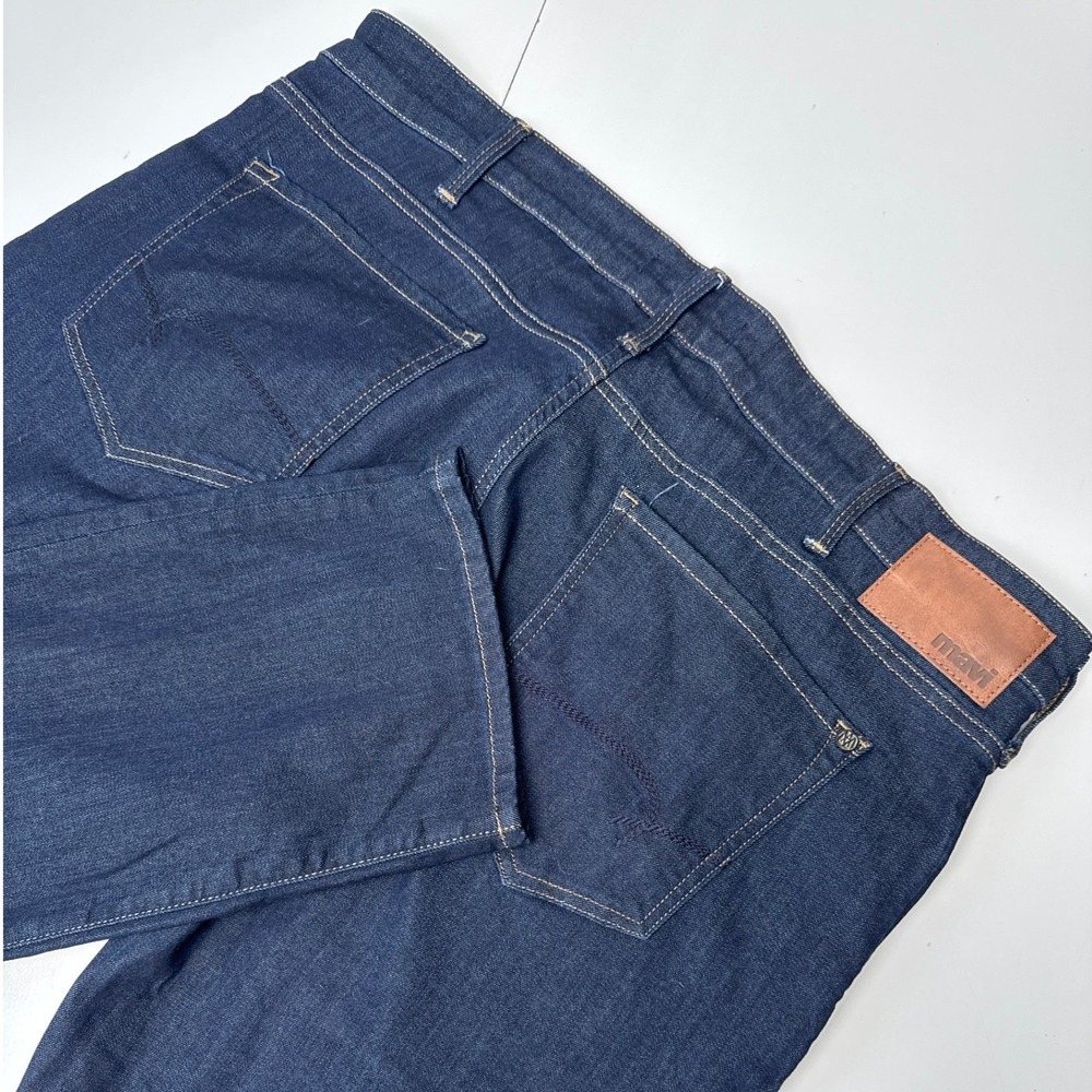Mavi Zach Straight Leg Jeans Mens 38x34 Dark Indigo‎ Blue Stretch Denim ASU09049